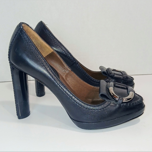 CELINE MOCASSIN PLATFORM PUMPS. - Picture 3 of 9